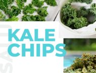 Kale Chips, es un deliciosa receta para aperitivos, fácil de hacer, ideal como botana en una reunión